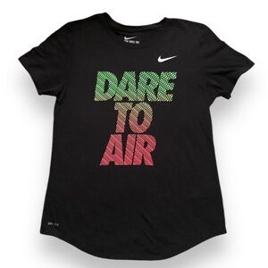 NIKE Dri-Fit Black Dare To Air Crew Neck Shirt